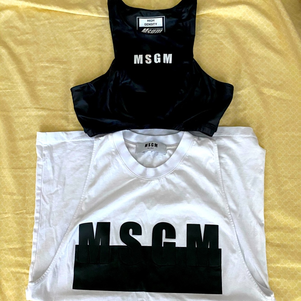 MSGM Tank top and sports bra